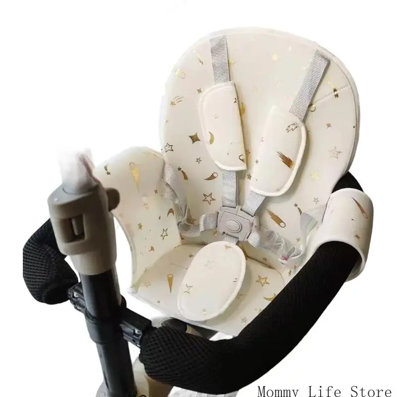 

Multi Point Safety Strap Infant Stroller Cushion Stain Resistant Effortless Installation Design For Messy Activities