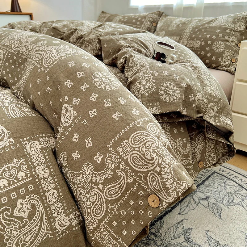 Bonenjoy Duvet Cover Bohemian Style Quilt Covers Adults Kids Room Comforter Cover Printed Bedding (Pillowcase Need Order)