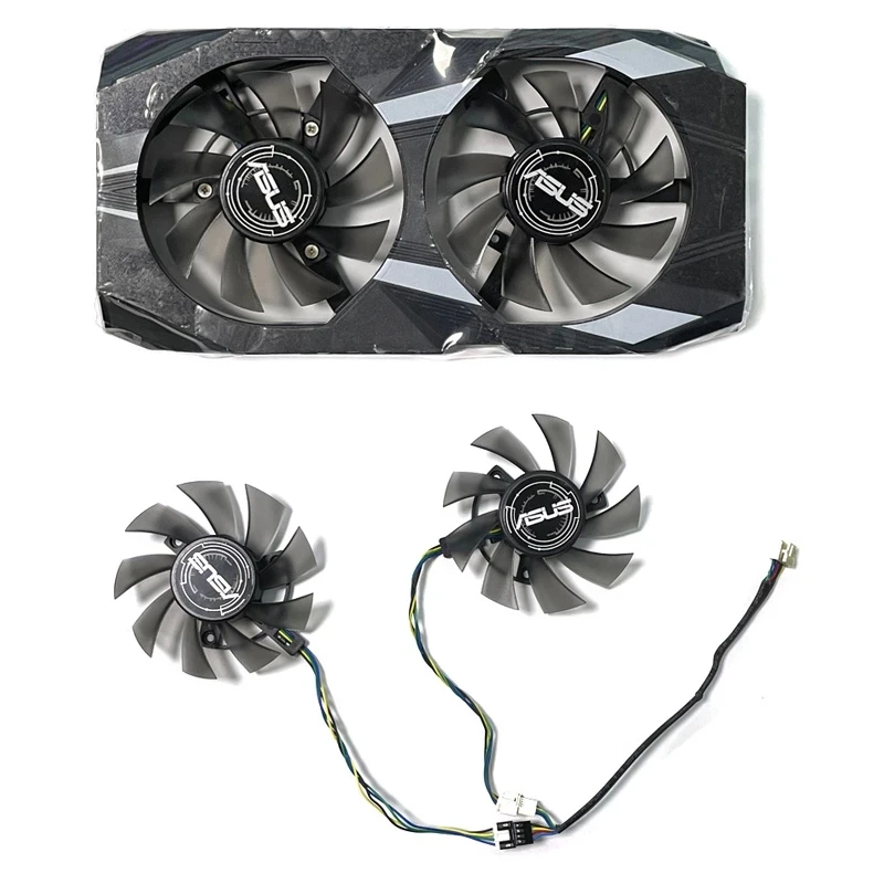 

2pcs 75mm FD8015U12S 12V 0.5A GTX 1650 GTX 1660 Ti GPU Fan For ASUS Dual GTX 1650 1660Ti Graphics Card Fan