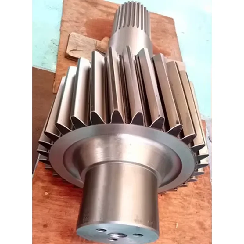 China Manufacturer Custom Main Drive Pinion Shaft Forging Long Spline Large Helical Gear Shaft