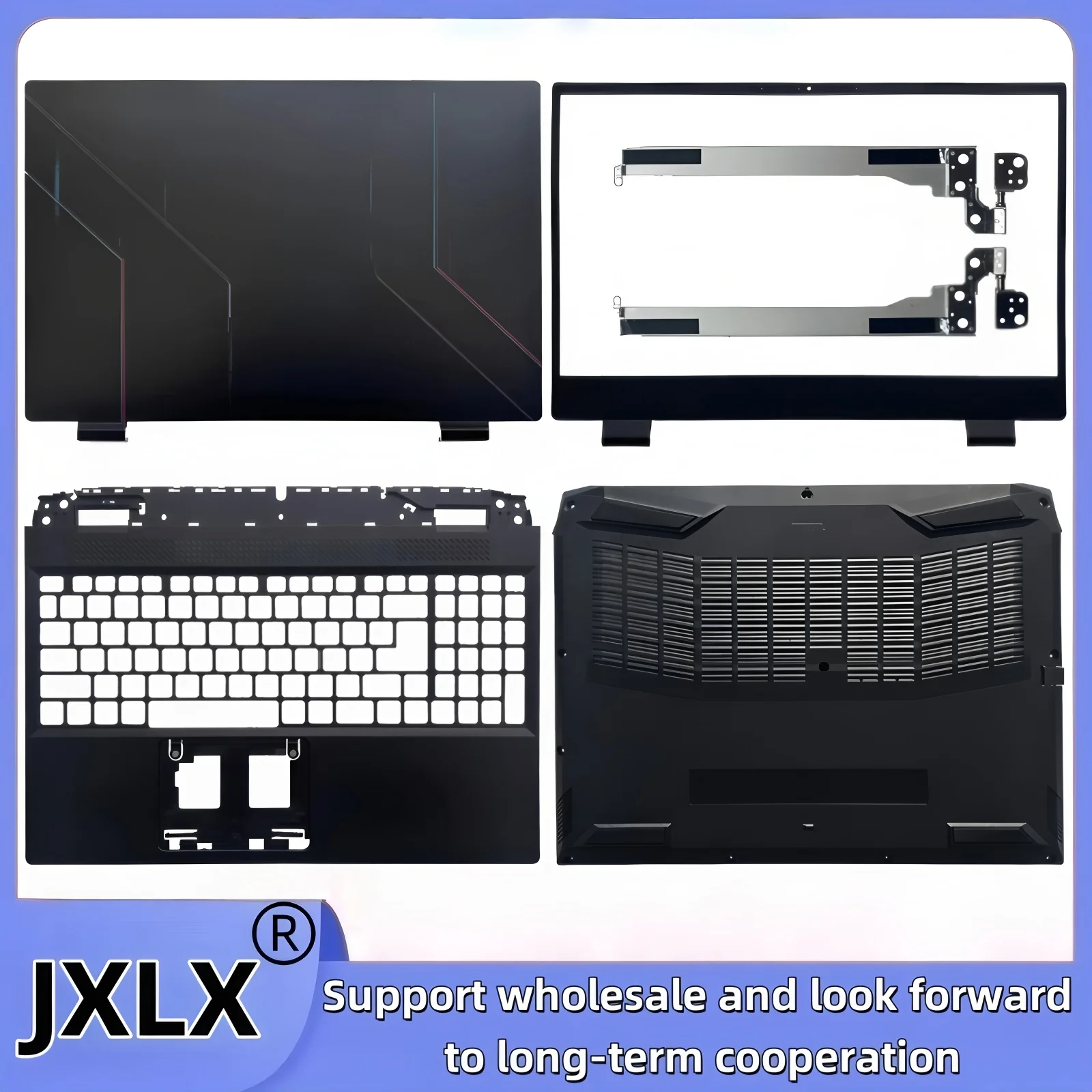 JXLX® New For Nitro 5 AN515-46 AN515-58 AN515-58G N22C1 Laptop LCD Back Cover/LCD Bezel/Palmrest/Bottom/hinge/Shaft cover