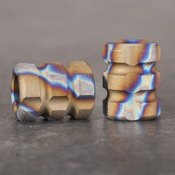 ส่วน C EDC ไทเทเนียมมีดลูกปัดจี้เชือกจี้คอมีด Gadget ที่ตั้งแคมป์กลางแจ้งสร้อยข้อมือ Survie Paracord