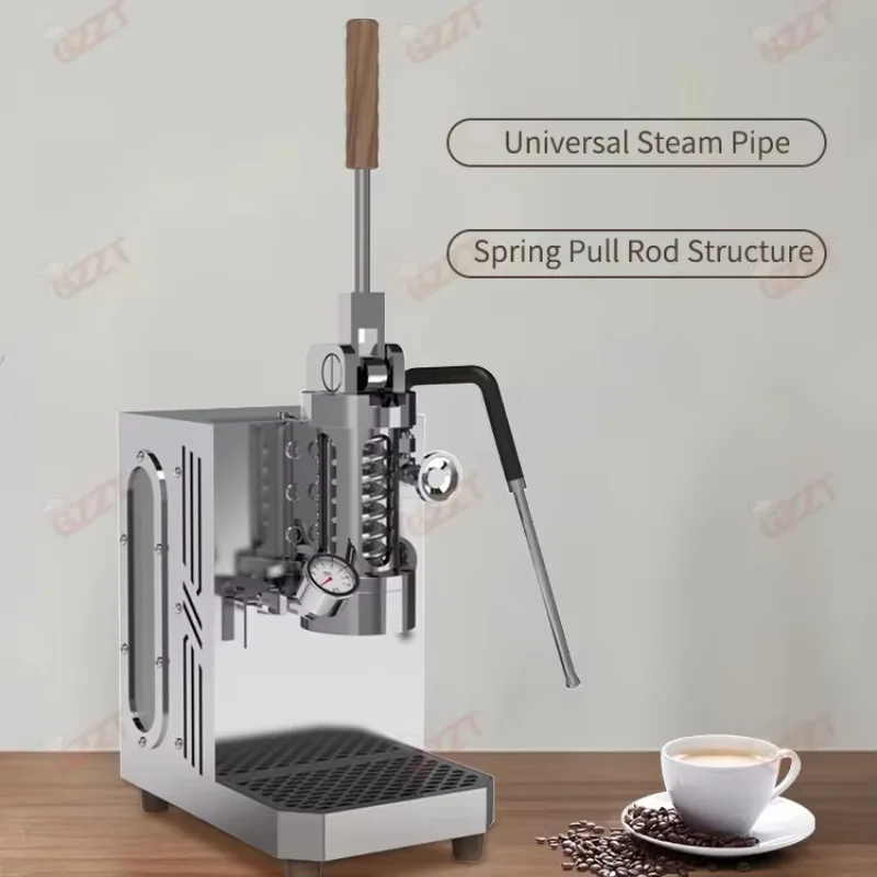

Wall-hung Table 1000ml Water Boiler Capacity Built-in Spring Manual Hand Press Coffee Maker Pull Bar