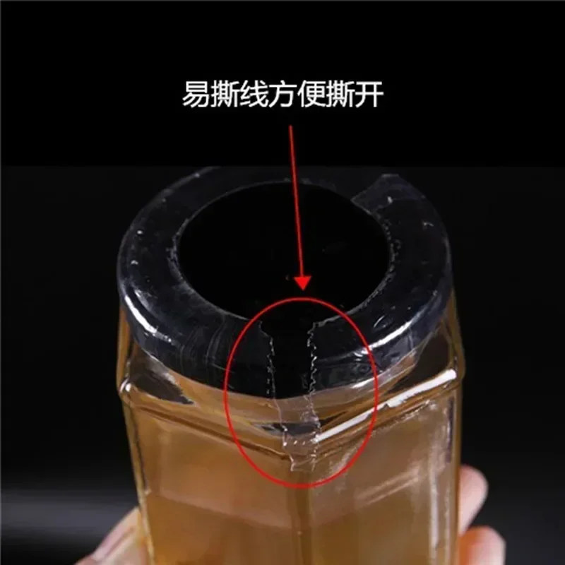 200pcs Wine Bottle Mouth Sealing Sleeve Case Red Wine Glass Hot Bottles Seal Bag Bottle Caps Transparent Heat Shrink Film view 5