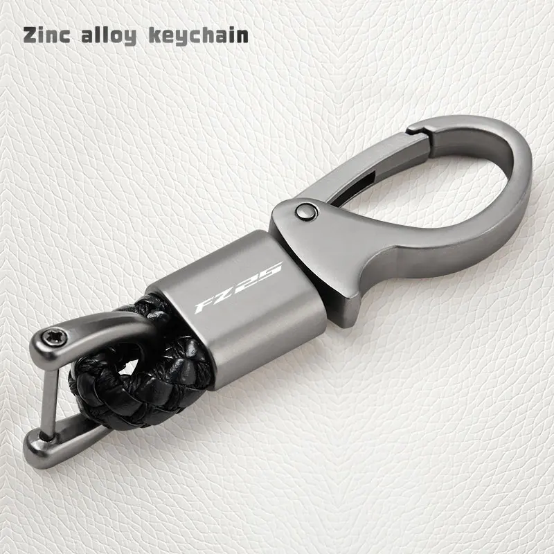 Motorcycle keychain metal keyring horseshoe buckle suitable for Yamaha FZ25 FZ-25 motorcycle accessories