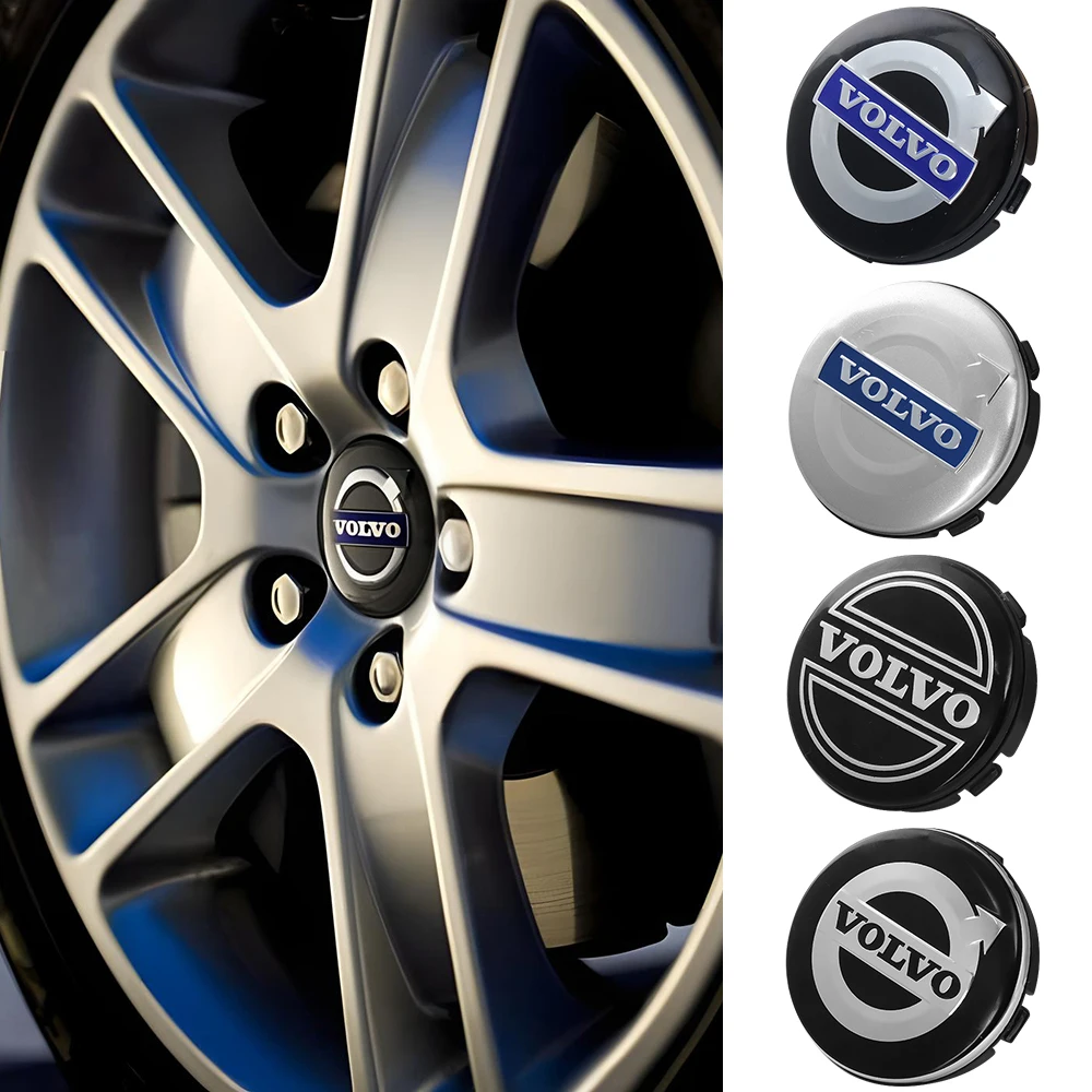 4 unids/set 64mm VOLVO insignia tapa central de rueda de coche para Volvo XC60 V70 S60 XC90 S80 V40 XC70 V50 cubierta de cubo de llanta accesorios decorativos