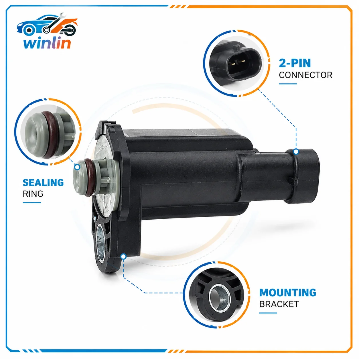 

OEM 12581282 Evap Emission Vapor Canister Purge Solenoid Valve 911-030 214-1105 for Buick Cadillac Chevrolet Saturn GMC