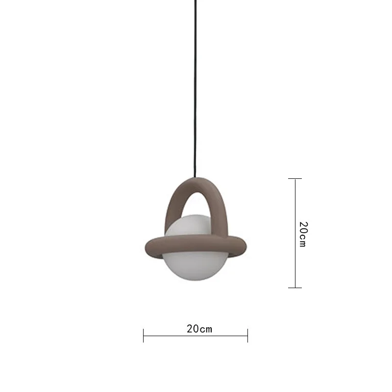 Nieuwe stijl LED-hanglampen acryl bal zwart wit groen rood geel metaal G4 lamp voor eetkamer keuken slaapkamer kantoor