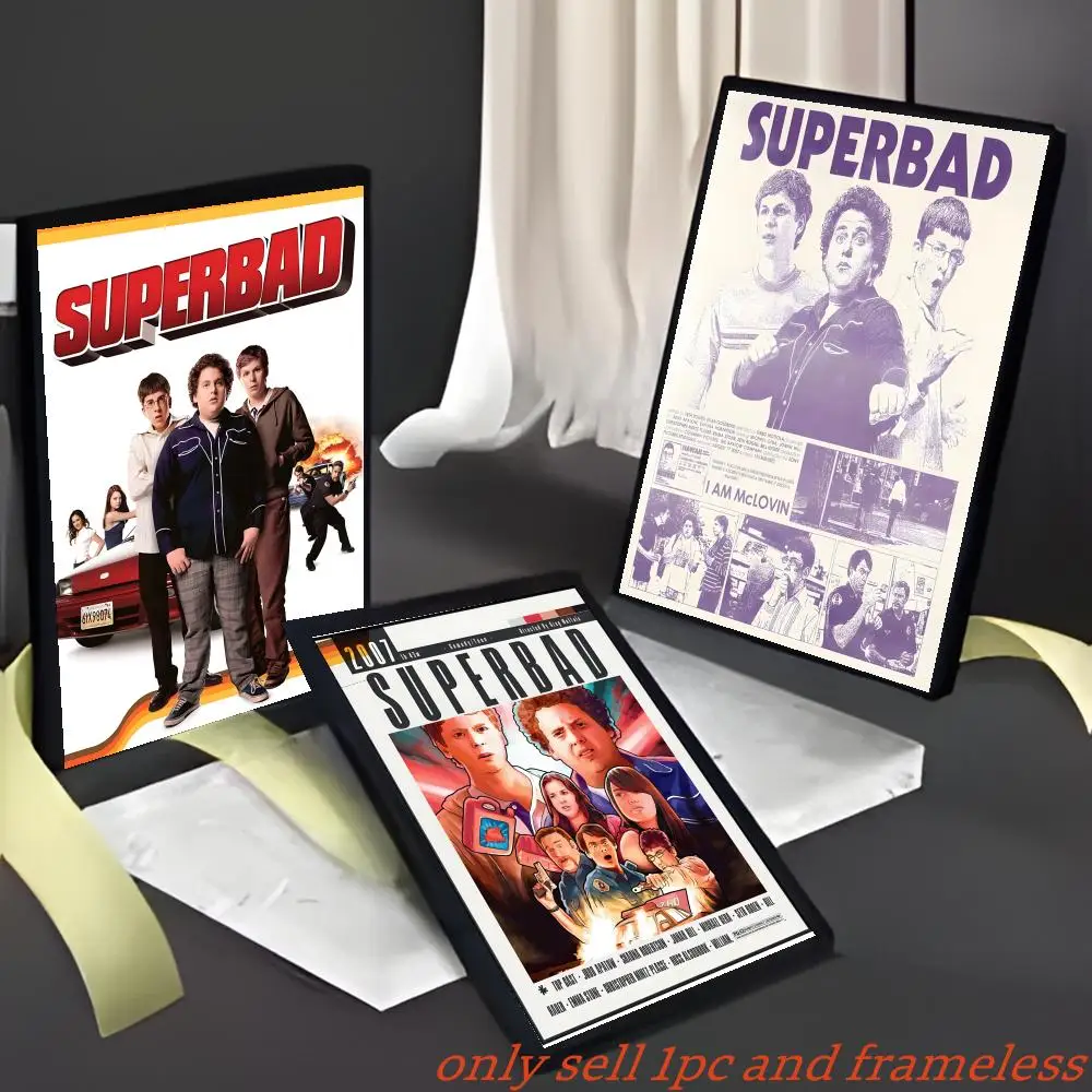 Teen film Movie S-Superbad Poster Modern and Elegant Wall Stickers for Home Decor Living Room Dormitory Wall Art