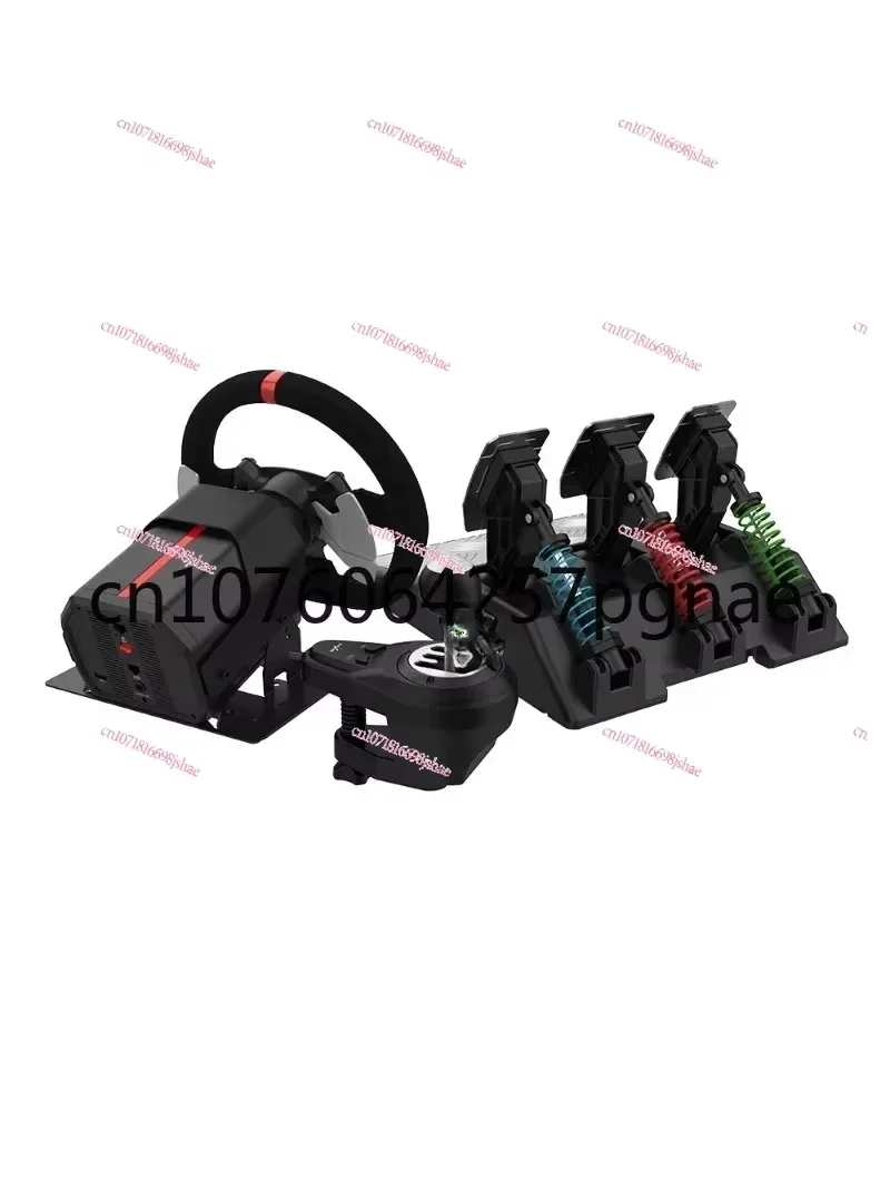 V10 Force Feedback Racing Game Aiming Wheel 900 Degree Compatible with Pc/Xbox One/Ps4