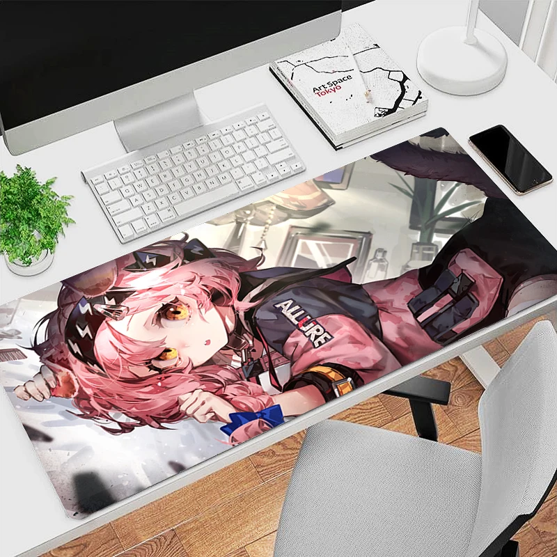 

Arknights Goldenglow Anime Mouse Pad Office PC Gaming Accessories Keyboard Mousepad Laptop Kawaii Gamer Cabinet Desk Mat Carpet