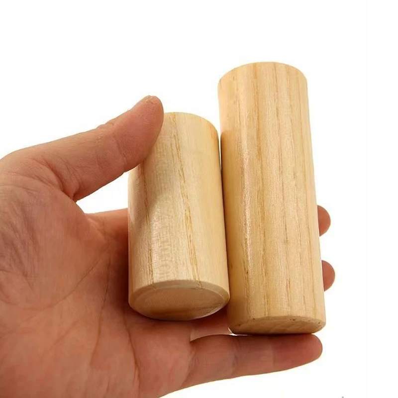 1PCS Cylinder Sand Shaker Maracas Wooden Rhythm Musical Instruments Kids Educational Toys Carnival Birthday Party Fun