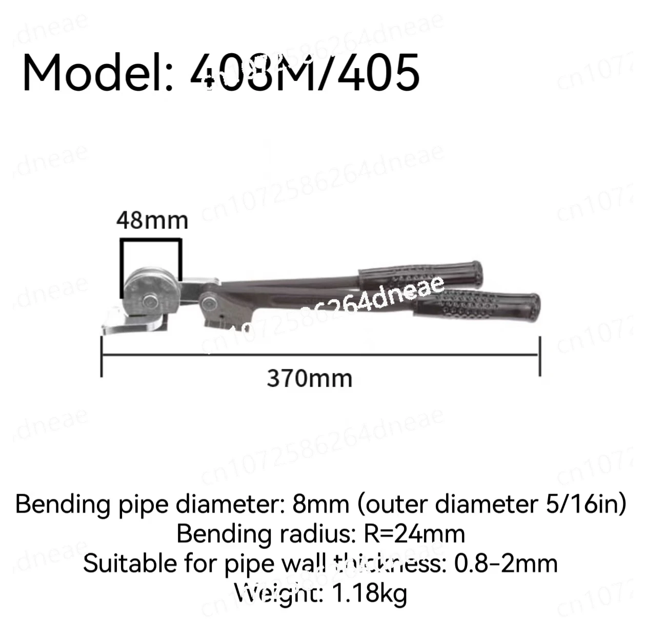 

Ручной трубогиб из нержавеющей стали с медным железом, гибочный станок 0-10 мм