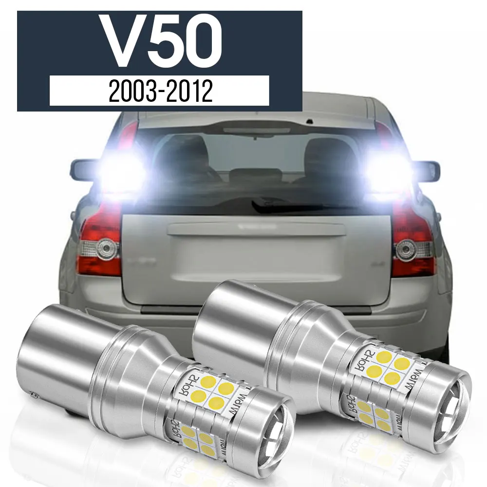 

2pcs LED Backup Light Reverse Lamp Blub Canbus Accessories For Volvo V50 2003-2012 2004 2005 2006 2007 2008 2009 2010 2011