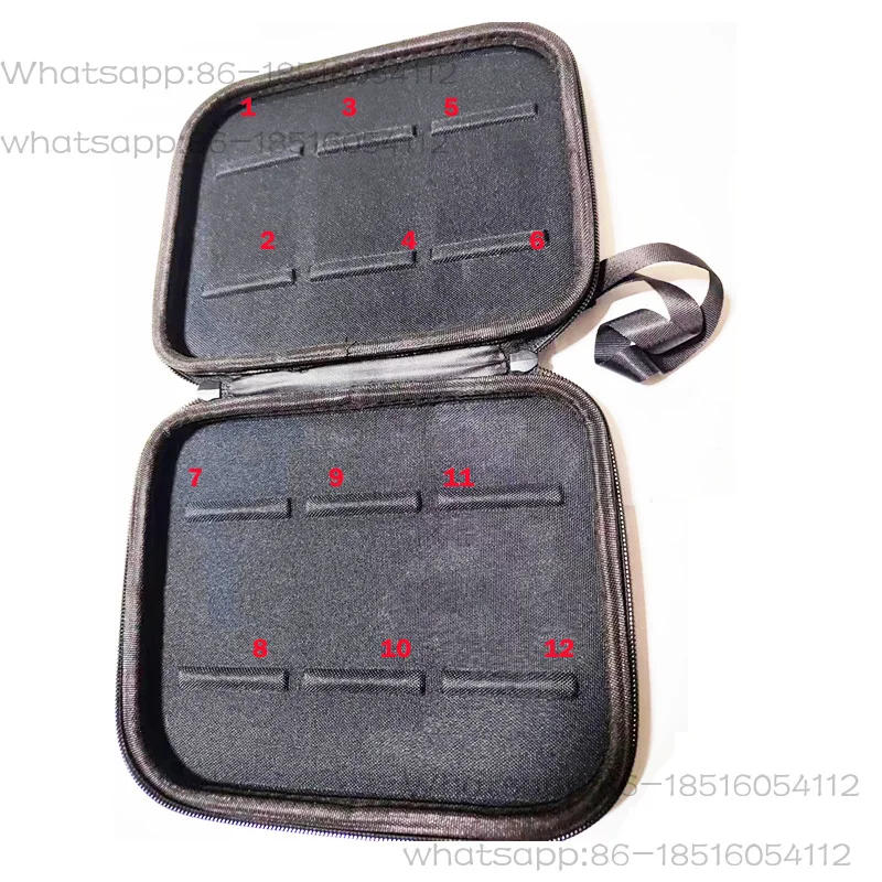 Lishi Heavy Duty Tool Magnet Case 1 Layer Carry Box Bag Hold Up12 PCS 2 in 1 Decoder and Pick Tools Locksmith Tools