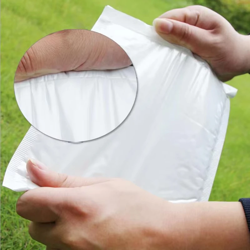 Bulk 10-30 Shockproof White Foam Envelope Bag Self-sealing Padded Mail Bubble Bag Envelope Shipping Office Packaging Parcel
