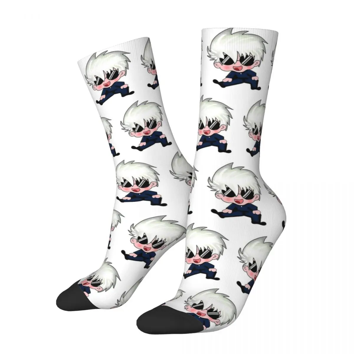 Jujutsu Kaisen Gojo Satoru Toji Fushiguro Socks Men Women Funny Happy Anime Socks Hip Hop Autumn Winter Middle Tube Socks Gifts