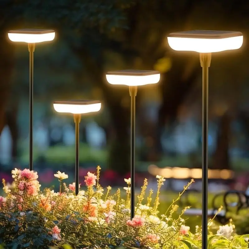 Solar Lights Outdoor Pathway 8 Pack IP65 Waterproof,Auto On/Off Lasting 12H for Walkway Patio Lawn Path Yard Plants Flower Beds Landscape Decor