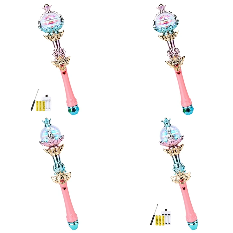 Wand Sparkling Lights Enchanting Princess Wand With Light Luminous Toy Fine Workmanship Magical Children's Wand