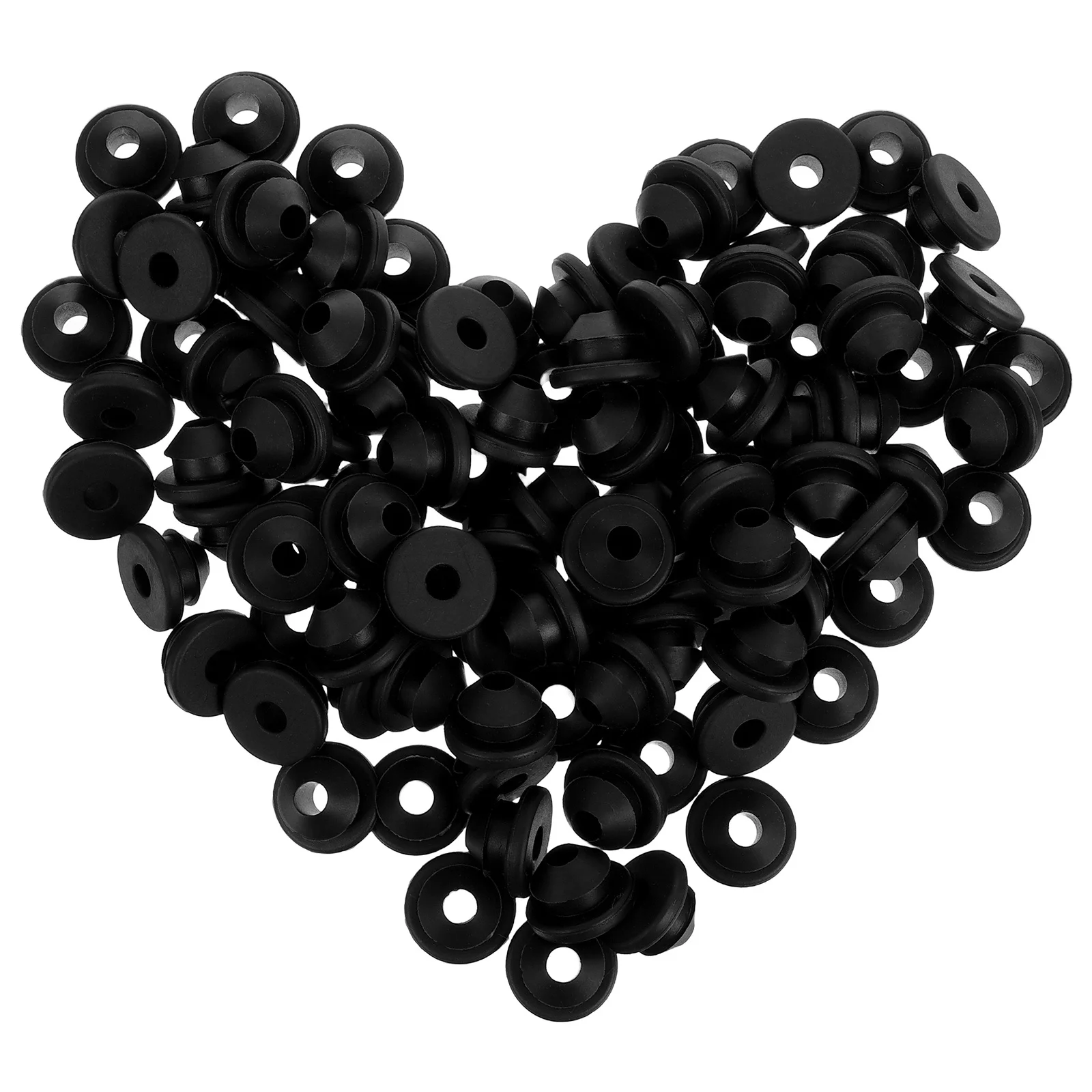

100pcs Cable Grommets 5.2Mm Rubber Cable Railing Sleeves For Metal Posts Uv Water Resistant Decking Fence Hardware Construction