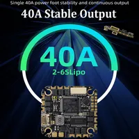 HGLRC SPECTER F722 40A AIO 4-6S Flight Controller MPU6000 40A ESC 25.5x25.5mm for 2-4 inch RC FPV Freestyle Drone