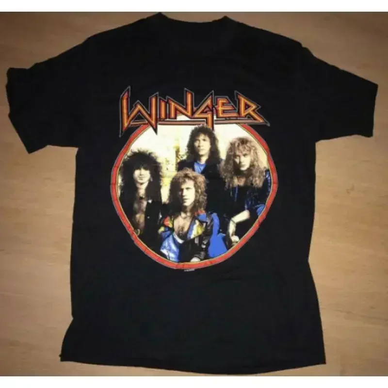 Vintage WINGER Headed For A Heartbreak Black Men T shirt