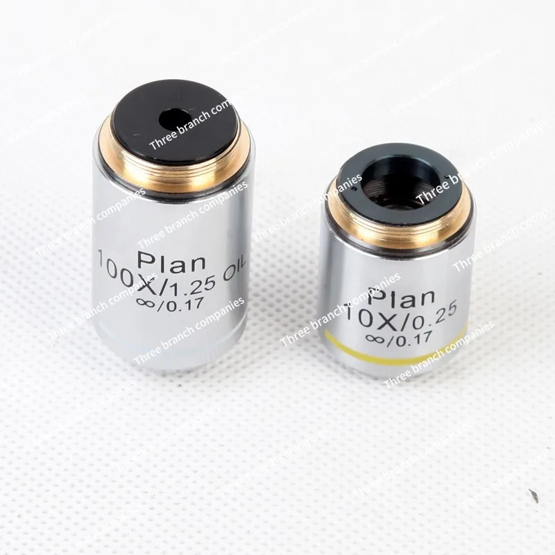 Microscope Lens Accessories Microscope Infinite Distance Objective Lens Metal 195 Infinite Distance Objective Lens 4X/10x/40x