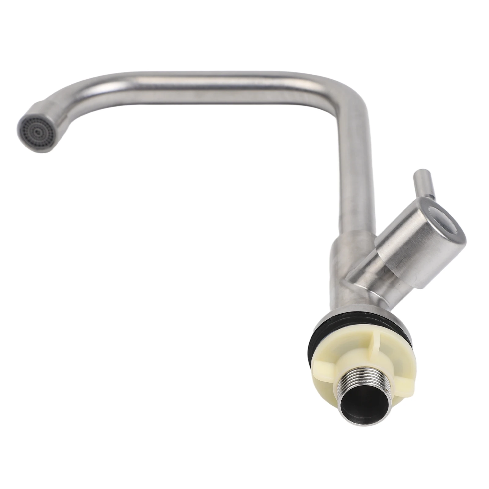 

Кухонный смеситель, вращающийся однорычажный смеситель для раковины из нержавеющей стали, монтируемый на палубе кухонная раковина, одинарный кран для холодной воды