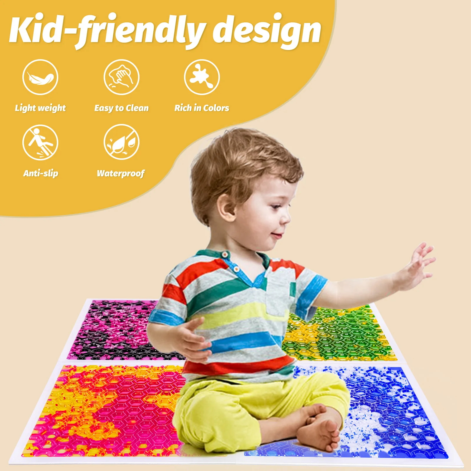 Duo Dinamis untuk Anak-anak Pengalaman Sensorik Taktil Set Mainan Edukatif Sensorik untuk Perkembangan Anak