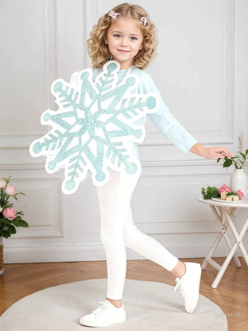 Christmas Enfant Hooded Snowflake Cosplay Costumes For Party Celebrations Fun Stage Performance Outfits And Accessories 2026