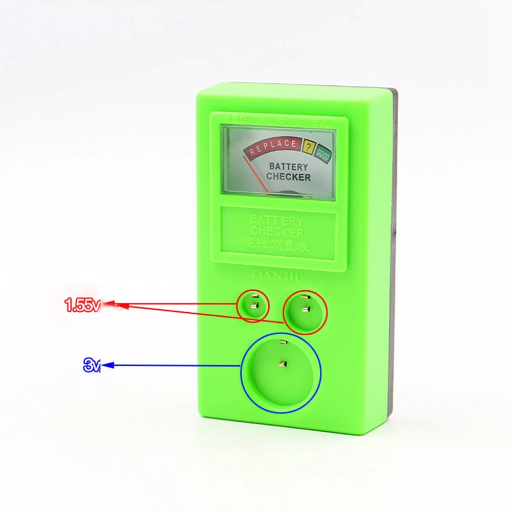 

Tester Button 3V 155V Voltage Tester For 1.55V Button Meter Checker LED Compact Lightweight Household