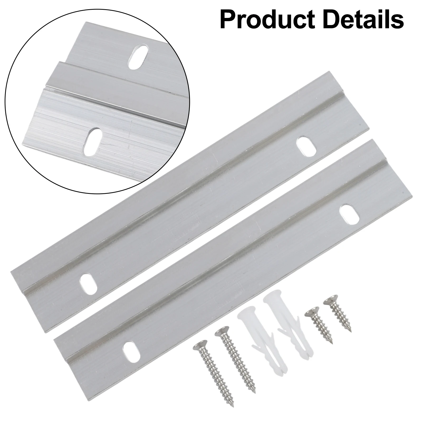 2pcs Aluminum Alloy Z Profile Pendant For Wall Panel Mirror Bracket Picture Hanger 6 18 Inch Invisible Mounting Strip Hardware