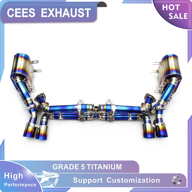 

CEES Catback Exhaust for PORSCHE 911 997.1/997.2 Carrera 4S 3.6L 3.8L 2004-2012 Exhaust Pipe Muffler with Valve System