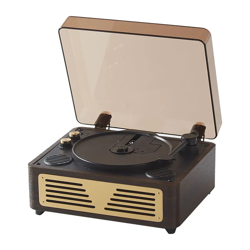 

Popular Portable10W Suitcase Vintage Multi Function Retro LP Music Vinyl Record Turntable Player Wireless Speaker