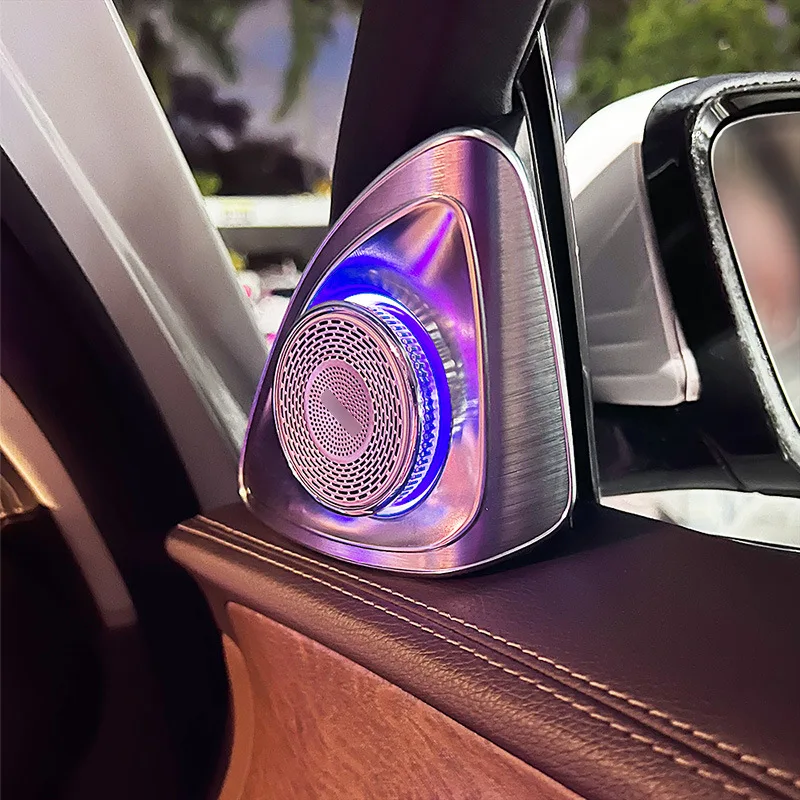 Compatible 4D Rotating Tweeter Speaker Ambient Light Retrofits for C-Class E-Class GLC-Class S-Class GLS-Class