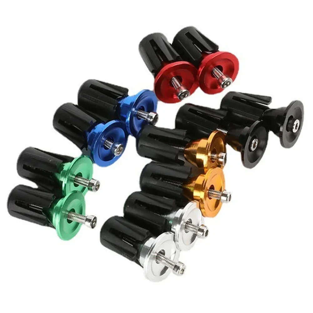 Colorful Handlebar End Plugs With Tools Alunimum Alloy Road Bike MTB Handle Bar End Cap Expansion Plugs 23.7MM Accessories Parts