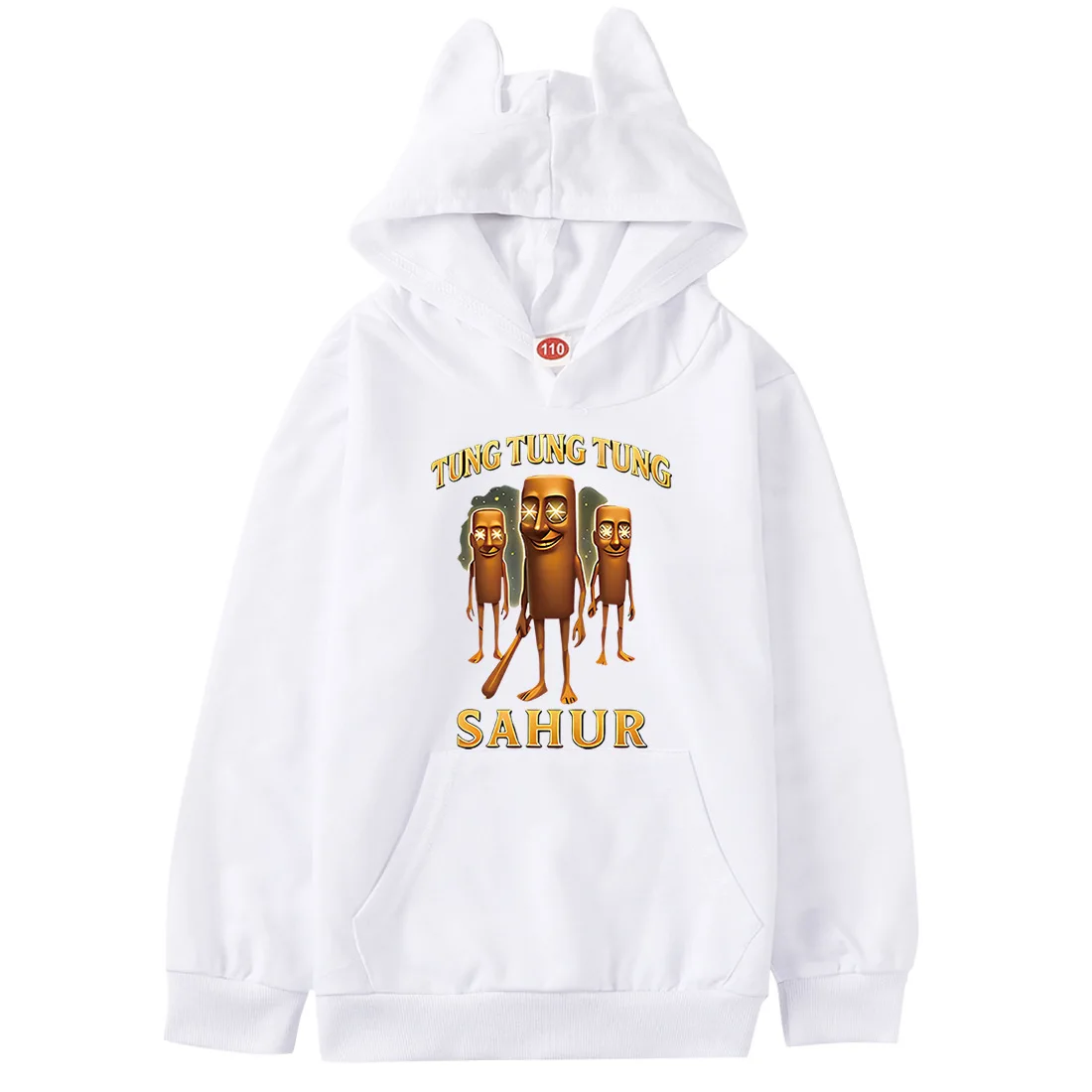 

New Tralalero Tralala Tung Tung Sahur Bombardiro Crocodile Funny Meme Cotton Hoodie Loose Men's And Women's Sweatshirt Tops