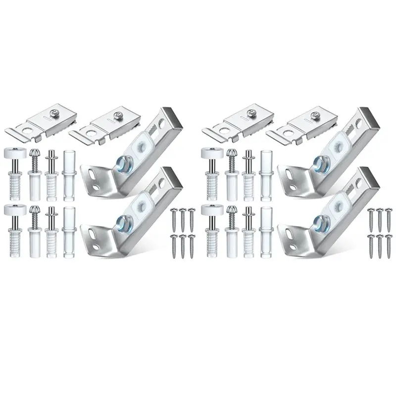 SOFT-Bifold Door Hardware Kit, 4 Pack Repair Replacement Parts For Bi-Fold Door Sliding Door Closet Door