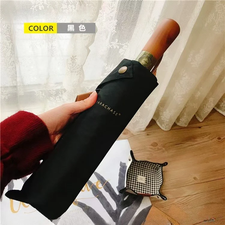 

OLYCAT Fully Automatic Umbrella Men, 10K Windproof Folding Umbrella, 280T Fabric, Big Golf Parasol Umbrella Wooden Handle