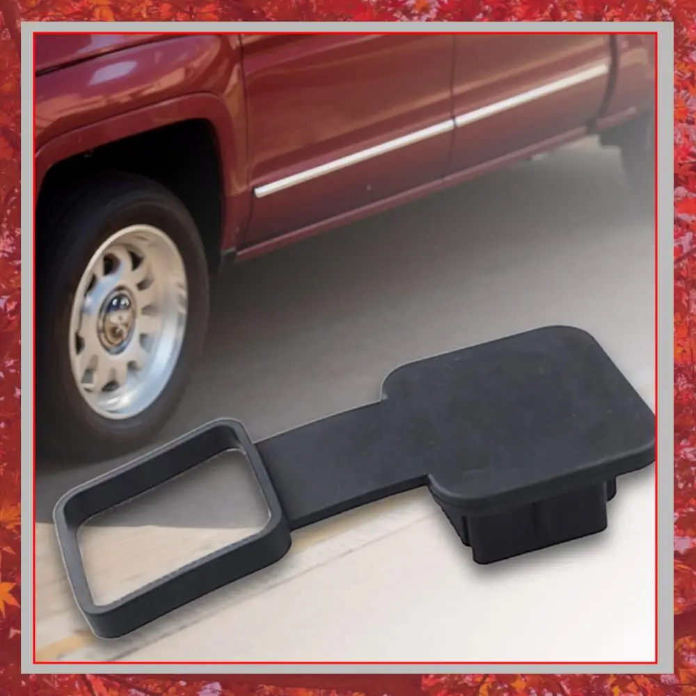 Trailer Hitch Receiver Cover Plug Dustproof Tow Plug Tube Cap Protector 2 Inch Receiver Auto Square Plug Tow Hook Cover
