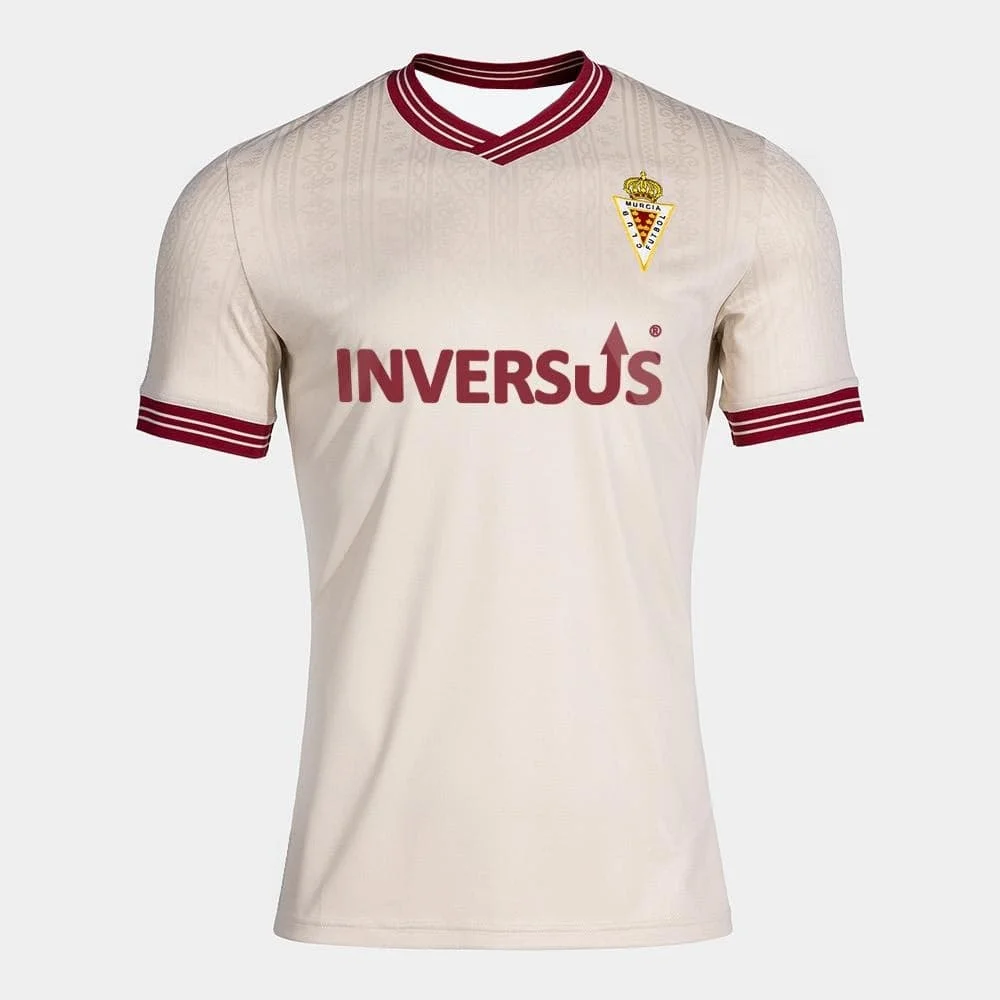 2026 Real Murcia 3D Printed Football Jersey Men's Summer Breathable Quick Drying Short Sleeved T-shirt Family Matching Clothing