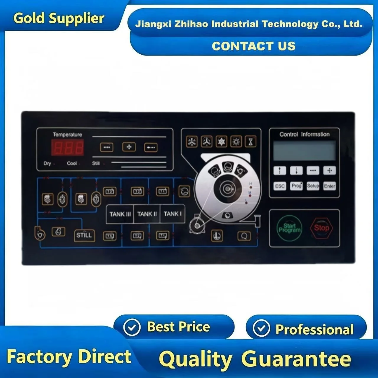 KH322B 220V Full-Automatic Industrial Electric Washer Extractor PC Board Controller for Hotels Plastic Circuit Board Included