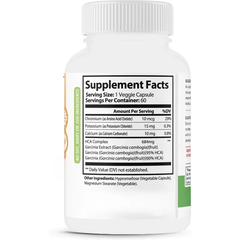 Garcinia Cambogia Capsules, Weight Management Supplement, Suppresses Appetite and Promotes Digestive Health