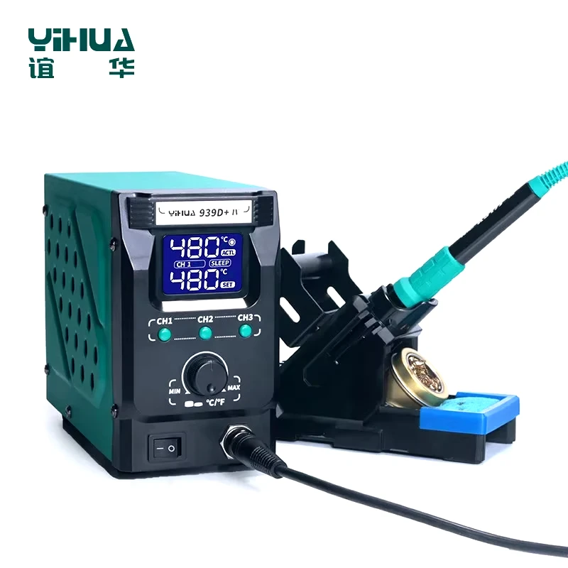 YIHUA 939D + IV Tavolo di saldatura intelligente ad aria calda Alimentatore Saldatore Saldatura per smontaggio per riparazione di telefoni cellulari