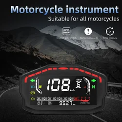 Universal Speedometer Motorcycle LED Motorcycle Digital Odometer without Sensor For Honda For Ducati For Kawasaki For Suzuki