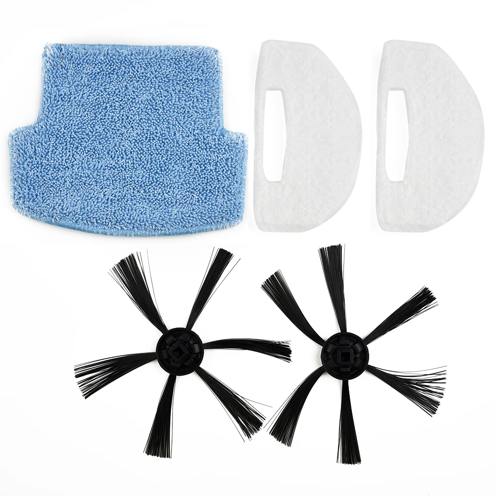 Kit de pano para esfregão com filtro de escova lateral para WAP para W90 W95 W96 para acessórios de vácuo ROBO peça de reposição