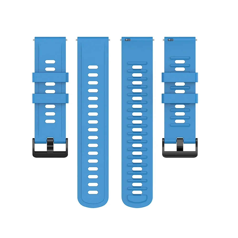 Силиконовый ремешок 20 мм 22 мм для Amazfit GTR 4 3/GTS 4 3, браслет для Samsung Galaxy Watch 7 6 5 4/Huawei Watch 4/3/GT5-4 46 мм ремешок