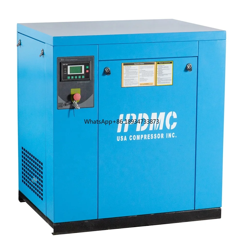 20HP 15kW 8bar Industrial Electrical Screw Type Air Compressor with CE/ISO Certificate