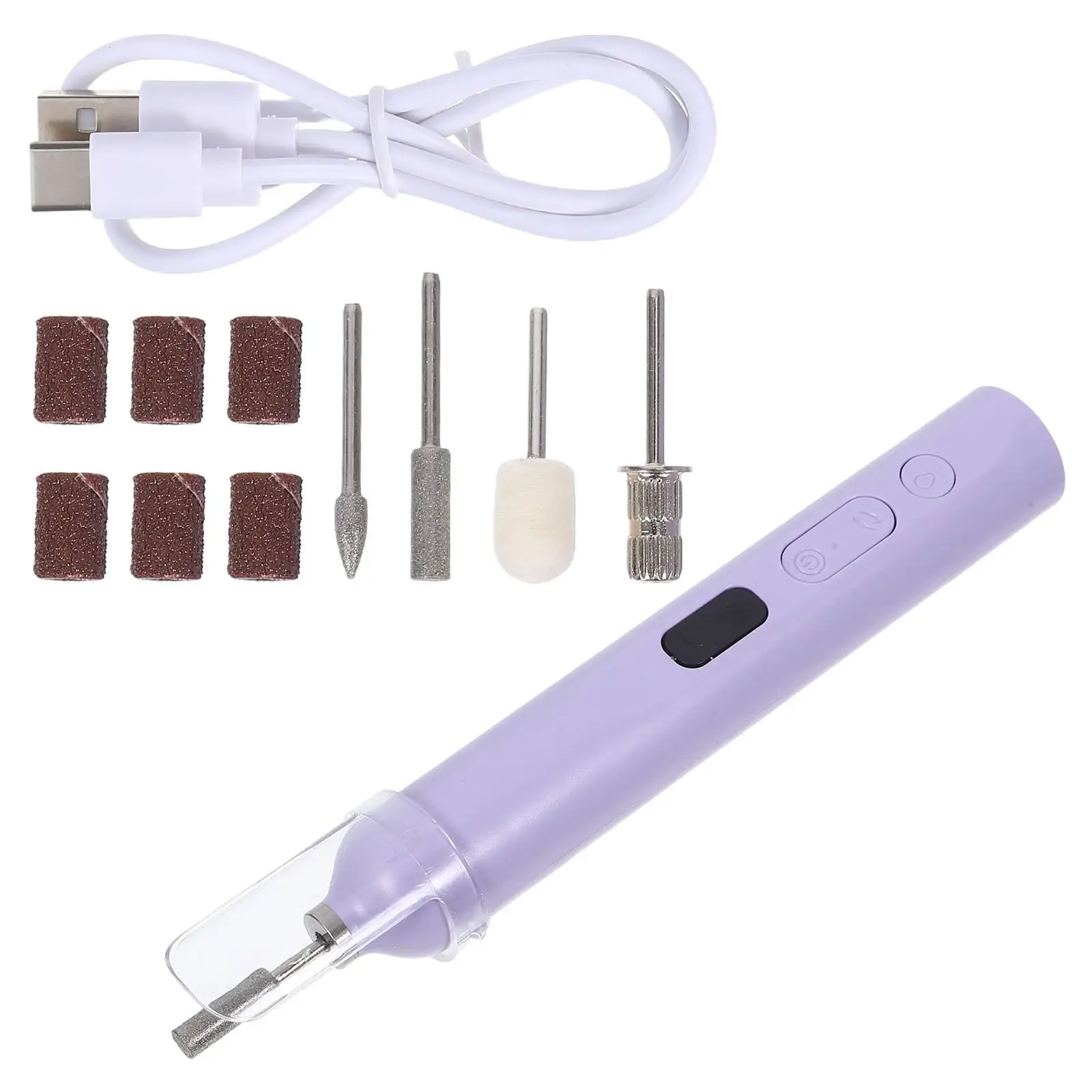 

Nail Drill Machine Quick Drying Manicure Pedicure Women Home Salon Cordless Lightweight Grinder Bits