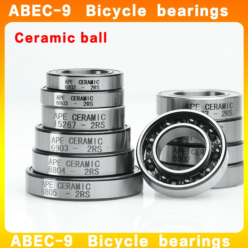 2pcs 6903-2RS 17x30x7 mm 6903 61903 -2RS bicycle hybrid ceramic
